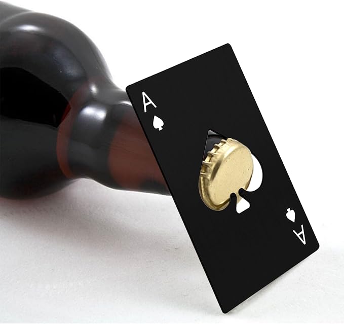 Ace Of Spades Bottle Opener Credit Card Size Pocker Cap Opener Portable - Image 6