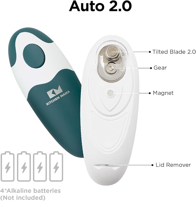 Kitchen Mama Auto 2.0 Electric Can Opener: Blade Opens Almost Any Can Pop or - Image 3