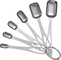 6PCS Narrow Measuring Spoons Set, Stainless Steel Measuring Spoon Fits in Spice by CreateHarmonyWithYourPet
