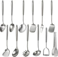 Newness 12 Pcs Cooking Utensils Set, 304 Stainless Steel Kitchen Utensils Set by NewnessFocusOnStainlessSteel