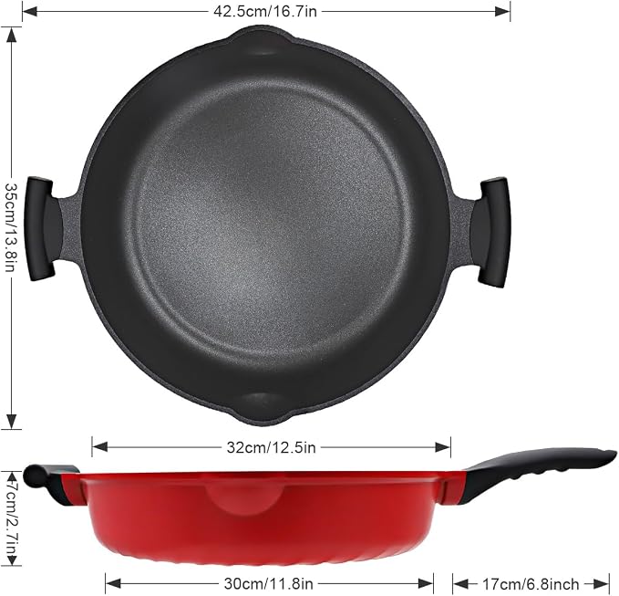 AIKENBBKK Frying Pan Skillet Nonstick - Image 2