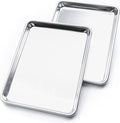 KITCHENATICS Quarter Sheet Baking Pans, 1060 Solid Aluminum Cookie Sheet Set by KITCHENATICS