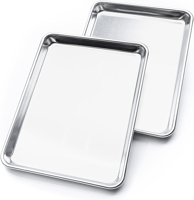 KITCHENATICS Jelly Roll Size Baking Sheet Pans, Commercial Quality Aluminum by KITCHENATICS
