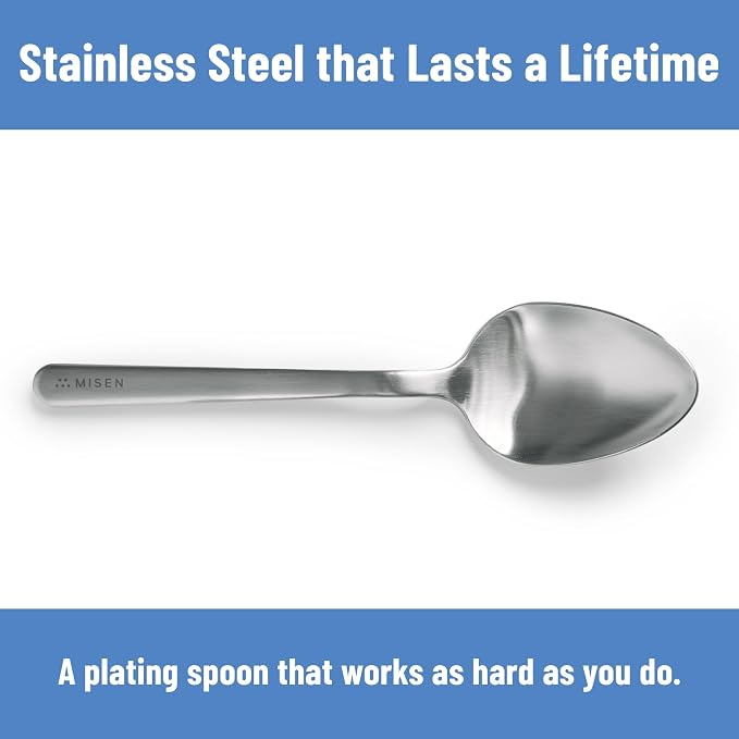 Misen Plating Chef Spoon – Stainless Steel Precision Cooking and Serving Spoon - Image 4