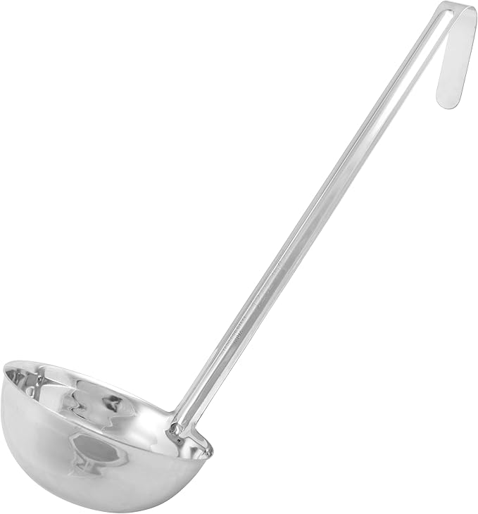 Winco Prime One Piece Stainless Steel Ladle, NSF Listed, 12 Ounce by Winco