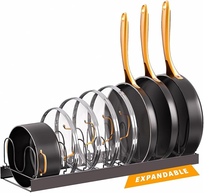 Norcalway Adjustable Bakeware Pots and Pans Organizer Under Cabinet, 14 by NorcalwayLLC