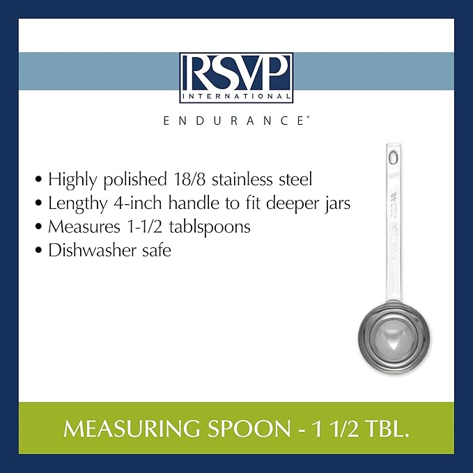 RSVP International Endurance Kitchen Collection Open Stock Measuring Spoon - Image 6
