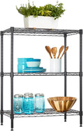 BestOffice 3-Shelf Adjustable Metal Storage Shelves Wire Shelving Unit by BestOffice