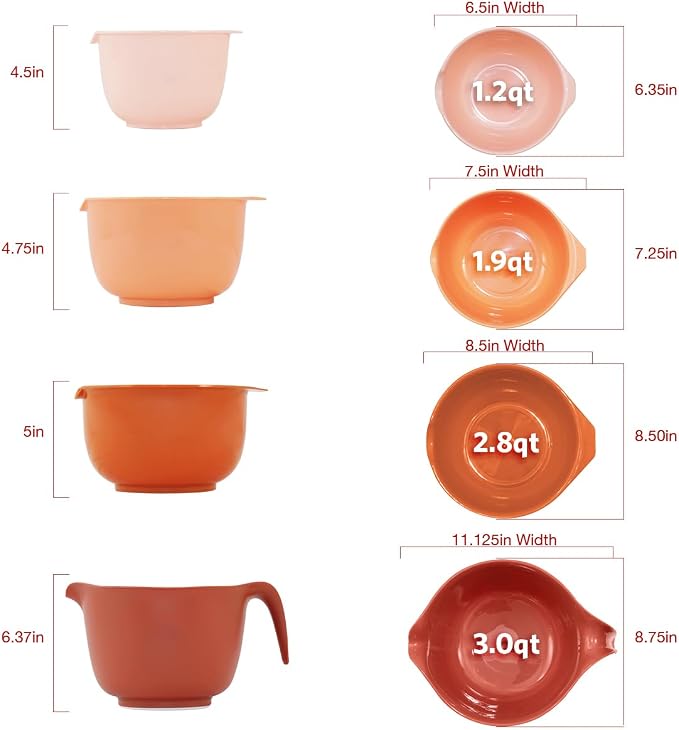 Glad Mixing Bowls with Pour Spout, Dishwasher Safe Kitchen Cooking and Baking - Image 5