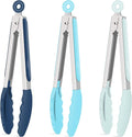 Hotec Silicone Kitchen Tongs for Cooking 9-Inch Serving Tongs by Hotec
