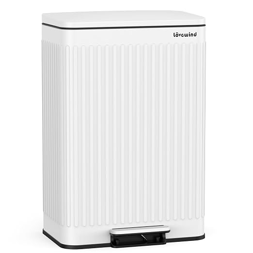 Lovewind 60 Liter/ 16 Gallon Stainless Steel Trash Can by LOVEWIND