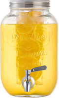 1 Gallon Beverage Dispenser, Glass Drink Dispensers by Unknown