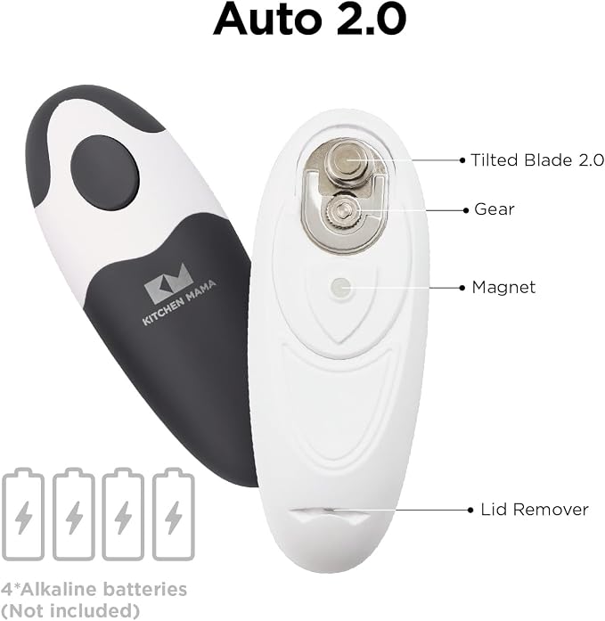 Kitchen Mama Auto 2.0 Electric Can Opener: Blade Opens Almost Any Can Pop or - Image 3