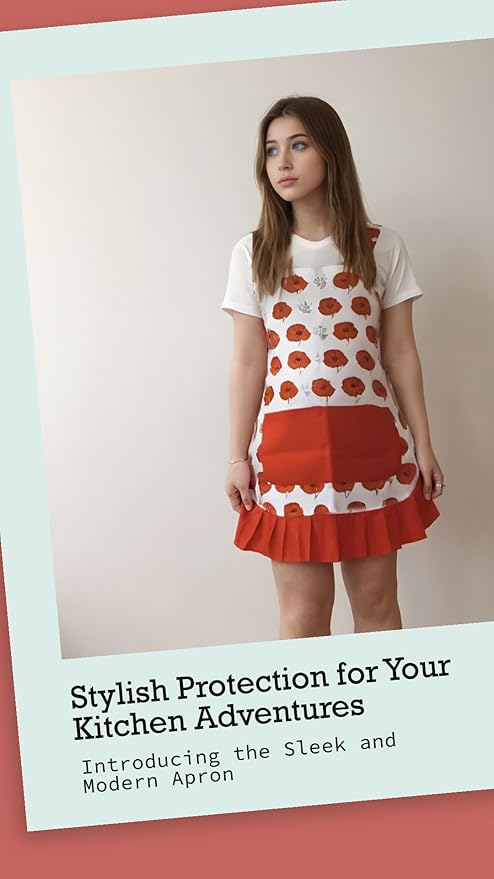Vintage Floral Apron for Women - Image 7