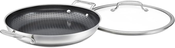 Cuisinart FusionPlus Hybrid Stainless Steel Cookware, 12-Inch Everyday Pan by Cuisinart