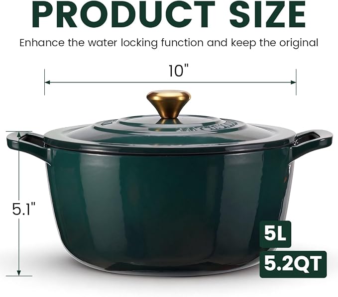 Enameled Cast Iron Dutch Oven - Image 8