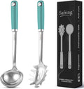 Safring Stainless Steel Soup Ladle and Spaghetti Spoon Set, Heat Resistant by Safring