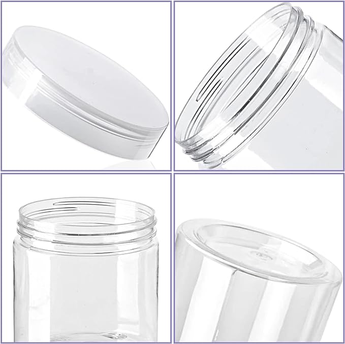 20 Pack 4oz Clear Plastic Jars - Image 3