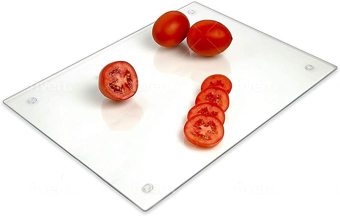 Tempered Glass Cutting Board Long Lasting Clear Glass Scratch, Shatter Resistant - Image 3
