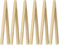 HIC Kitchen Toast Tongs, Natural Bamboo, 6.5-Inches by HIC