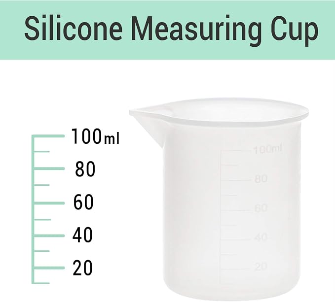 Gartful 250ml & 100ml Silicone Measuring Cups, Silicone Mixing Cups - Image 4