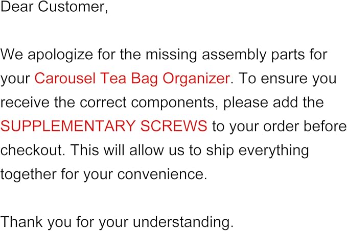 HTB Carousel Tea Bag Organizer for Counter, 2 Tier Tea Bag Holder - Image 2