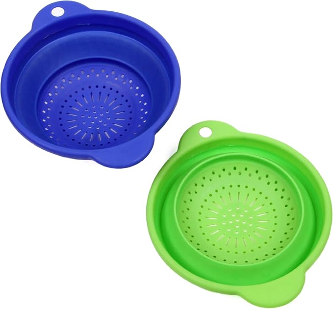 Chef Craft Select Silicone Plastic Colander, 8 inch, Color May Vary by ChefCraft