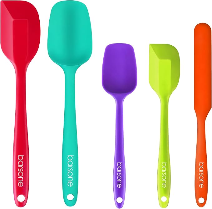 5-Piece Silicone Spatula Set by barsone