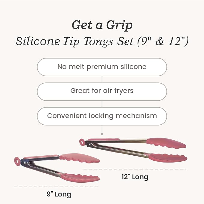 Starpack 'Get a Grip' Silicone Kitchen Tongs - Image 4