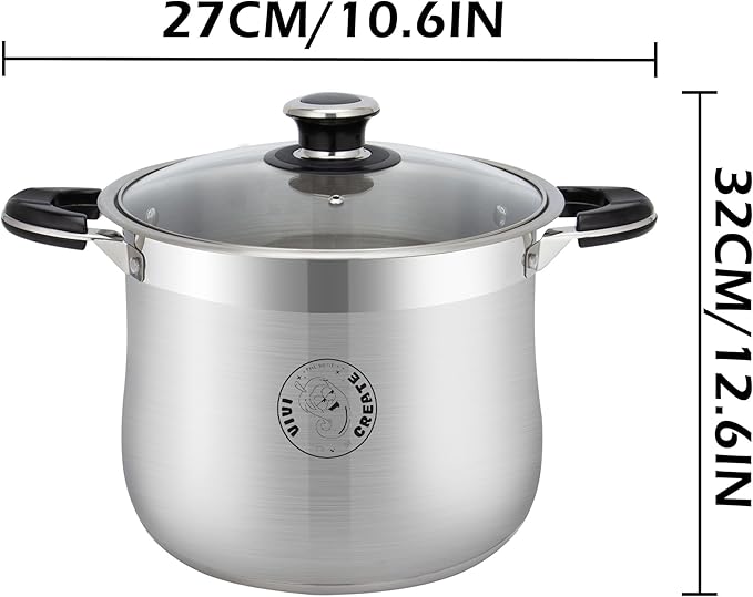 Vivicreate 22.5 Quart Stainless Steel Stock Pot - Image 2