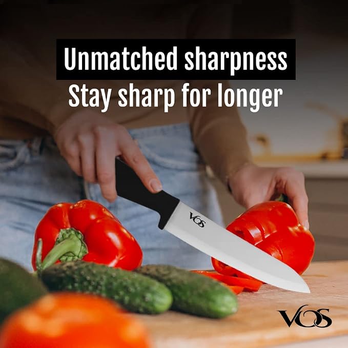 Vos Ceramic Knife Set with Peeler, Ceramic Knives Set - Image 3