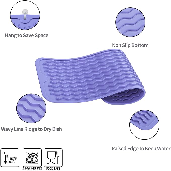 MicoYang Silicone Dish Drying Mat - Image 3