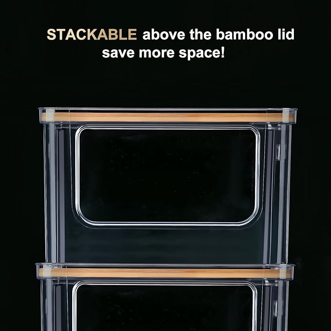 Hudgan Stackable Storage with Bamboo Top - Image 4