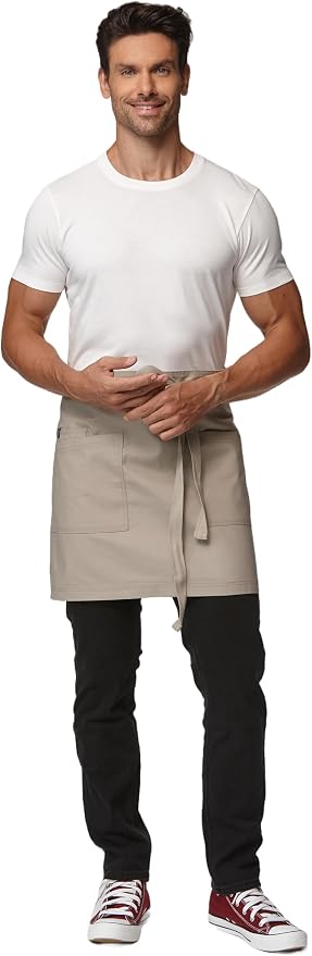 Unisex Waist Apron Half Bistro Apron Server Aprons - Image 5