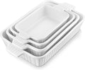 MALACASA Casserole Dishes for Oven, Porcelain Baking Dishes, Ceramic Bakeware by MALACASA