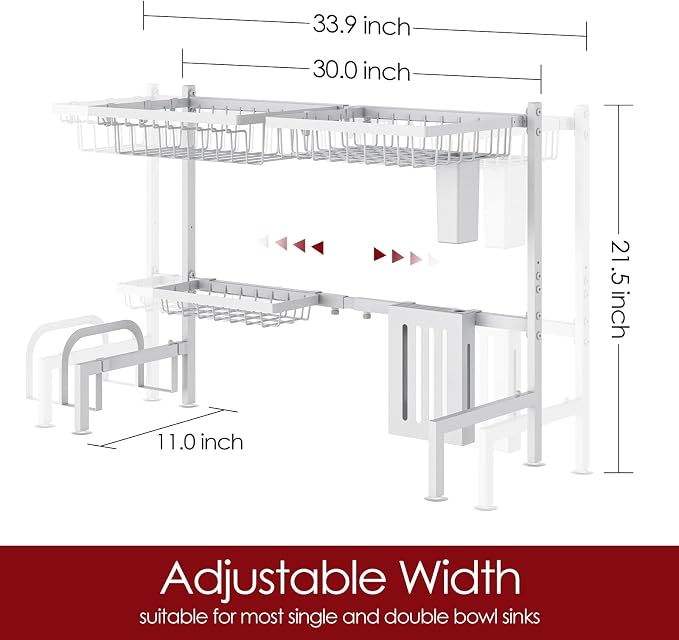 Sakugi Over The Sink Dish Drying Rack - Image 3