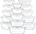 30 Pieces Glass Food Storage Containers by MMCIRCO