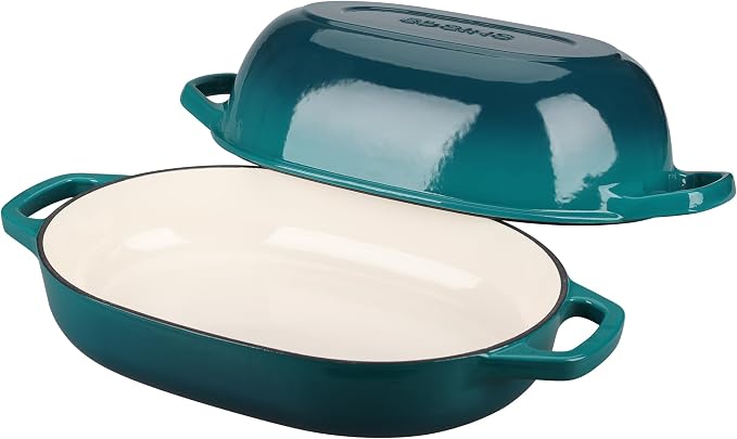 EDGING CASTING Enameled Cast Iron Oval Dutch Oven Pot - Image 4