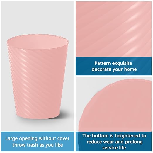 Bathroom Trash Can, 3 Pack 1.8 Gallons Small Trash Can - Image 4