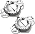 Stainless Steel Dumpling Ravioli Maker Press, 2 Pack Pierogi Mold by Drincarier