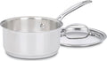 Cuisinart 1 Quart Saucepan w/Cover, Chef's Classic Stainless Steel Cookware by Cuisinart