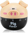 Cute Kitchen Timer, Piggy Wind up Timer Cooking Manual Kitchen Funny Mechanical by HERCHR