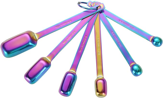 DOCBLACK 6PCS Measuring Spoons Set, Premium Heavy Duty Stainless Steel Metal - Image 8