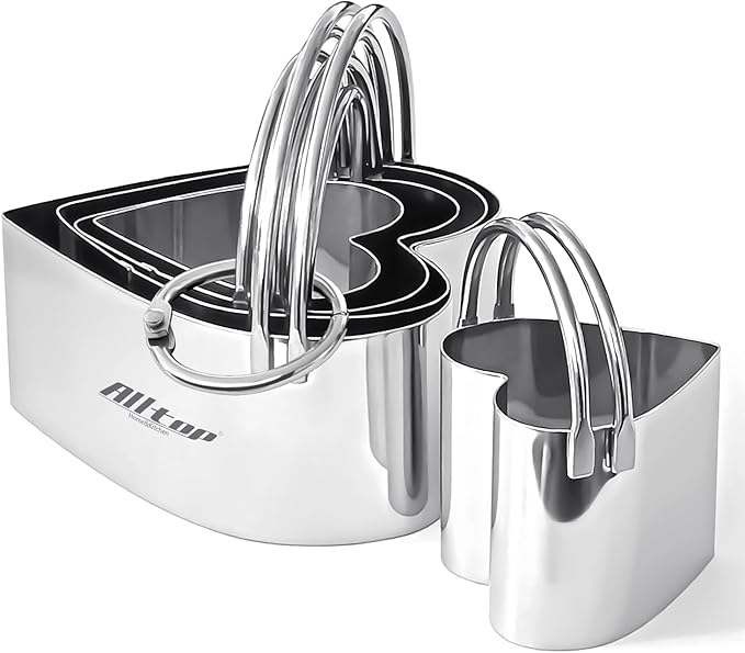 ALLTOP Biscuit Cutters with Handle, Stainless Steel Cookie Cutter, Professional by ALLTOP