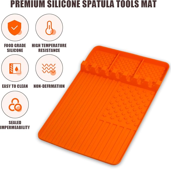 2 PCS Silicone Griddle Tools Mat - Image 5