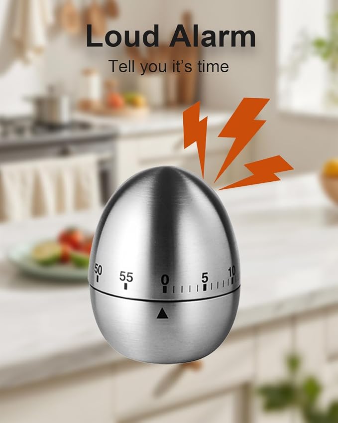 Kitchen Timer for Cooking, 60 Minutes Mechanical Timer - Image 4