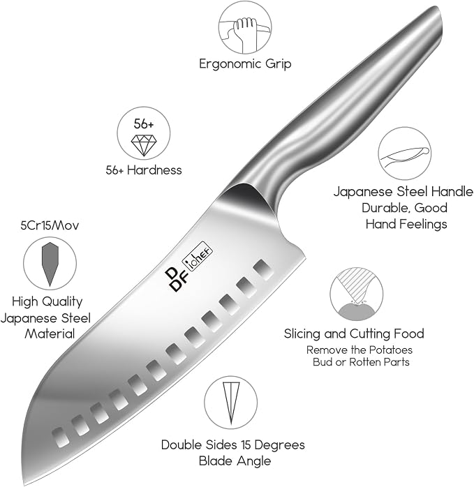 DDF iohEF Kitchen Knife, Chef's Knife In Japanese Stainless Steel Professional - Image 2