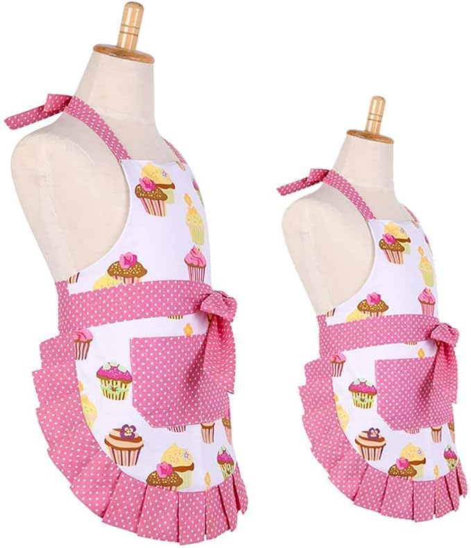 G2PLUS Apron for Women with Pockets, Extra Long Ties Cotton Apron Perfect for - Image 2