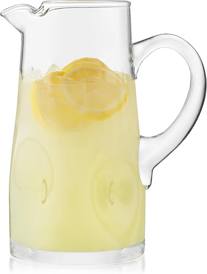 Libbey Impressions Large Glass Pitcher, 80 Oz, Tall Cocktail Pitcher, Modern by Libbey