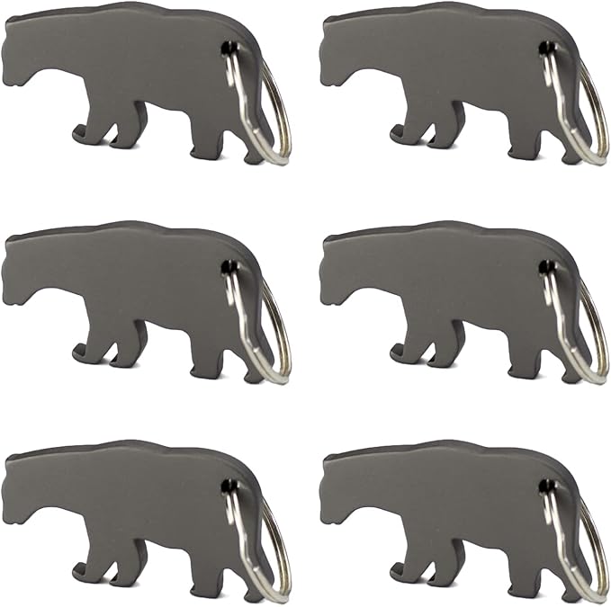 Swatom Black Bear Keychain Bottle Opener Beer Opener Tool Key Tag Chain Ring by SWATOM